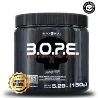 Imagem de Pré Treino B.O.P.E 150g Black Skull caveira Preta, Fruith Punch