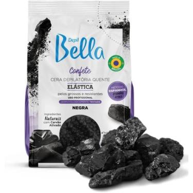 Imagem de Cera Depilatória Confete Elástica Negra (1Kg) Depil Bella - Alto Rendi