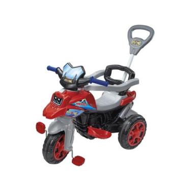 Imagem de Veículo Infantil Moto Trail Vermelha 30KG com Som - Maral, Vermelho e 