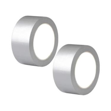 Imagem de Fita Adesiva Prata Reforçada 4.8cm Impermeável Para Reparos Domésticos