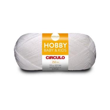 Imagem de Lã Hobby Baby & Kids 100 Gramas - Círculo, 10 Branco