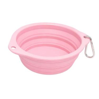 Imagem de Tigela Portátil Dobrável de Silicone para Cães e Gatos 350ml - - GENTE