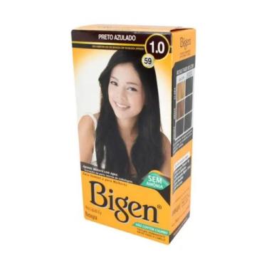 Imagem de Bigen Tintura Capilar em Pó à Base de Água Tinta de Cabelo kit 3un Cor