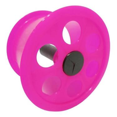 Imagem de Carretilha Pequena 15 Cm Plástico Para Pipa 01 Unidade - EPKIDS, Rosa