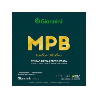Imagem de Encordoamento Para Violão Nylon Genwbs Giannini