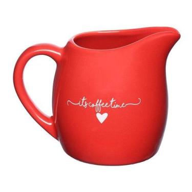 Imagem de Leiteira Hauskraft de Porcelana 245ml Lamour, 245ml, Vermelho