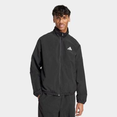 Imagem de Jaqueta Corta-Vento Adidas Small Logo Masculina, Preto, P