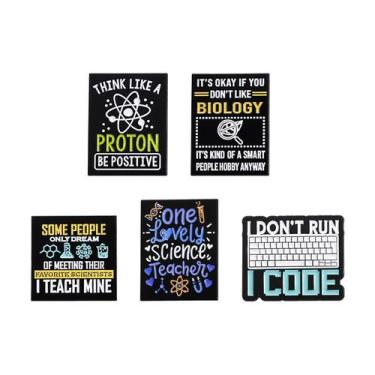 Imagem de Brooch Pins Set Science Funny Biology Chemistry Cod Alloy - yiweisai