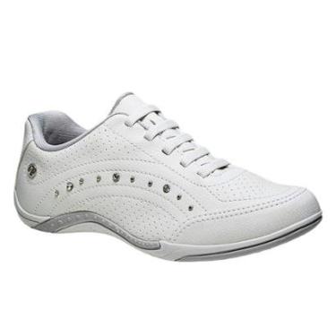 Imagem de Tênis Feminino Kolosh Microfuros Pedraria Elástico Off White-Feminino