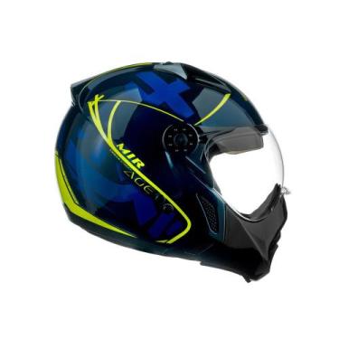 Imagem de Capacete Peels Mirage Edge, Azul Dark com Amarelo, 60