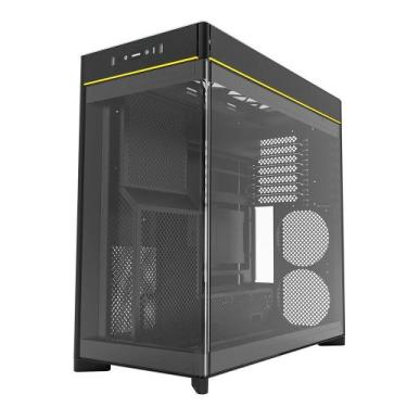 Imagem de Gabinete Gamer Montech HS02, Mid-Tower, ATX, Vidro Temperado, Sem FANs