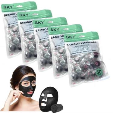 Imagem de Máscara Facial Descartável Limpeza de Pele Profissional 250 unidades  