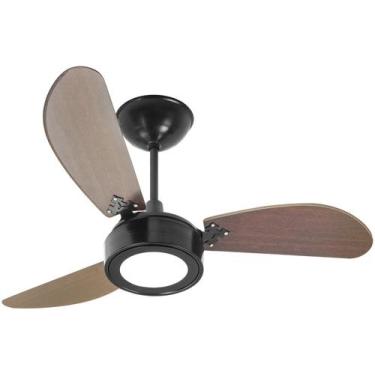 Imagem de Ventilador de Teto New Light Led Pr/Tb 110V - Venti-Delta, Preto e Tab