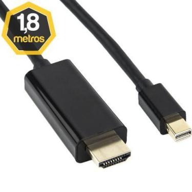 Imagem de Cabo Mini Displayport X Hdmi Full HD 1,80 Metros - MLS
