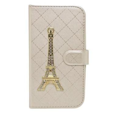 Imagem de Capa Capinha Carteira Para Galaxy LG X Power Flip Case Coruja Strass B