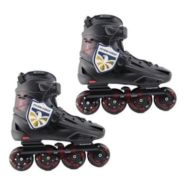 Imagem de Patins Profissional Flying Eagle F3s Preto Tamanho 41 85a, Preto