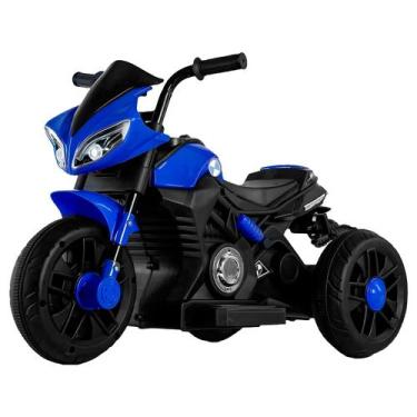 Imagem de Mini Moto Elétrica 6v Azul Voltagem Do Carregador 110/220v Motinho Par