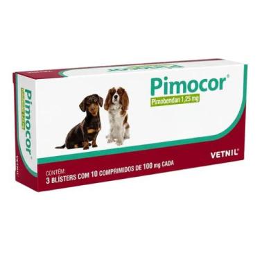 Imagem de Pimocor 1,25mg Com 30 Comprimidos Para Cães - Vetnil