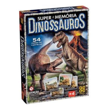 Imagem de Jogo da Memória Dinossauros 54 Pares 04210 - Grow