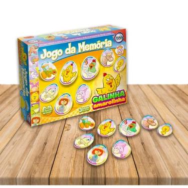 Imagem de Jogo da Memoria Galinha Amarelinha Mais diversão - TOIA