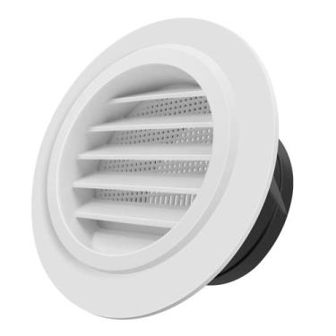 Imagem de Grade de ventilação de beiral Quadafy redonda de 10 cm com tela anti-i