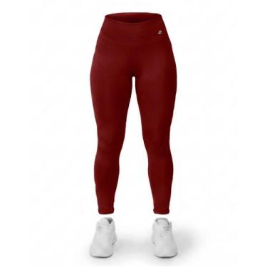 Imagem de Calça Legging Feminina Cintura Alta Academia Fitness Zero Transparênci