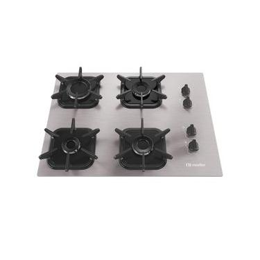 Imagem de Cooktop a Gás Mueller MCG4BK 4 Bocas em Alumínio com Queimador Ultra Chama Bivolt