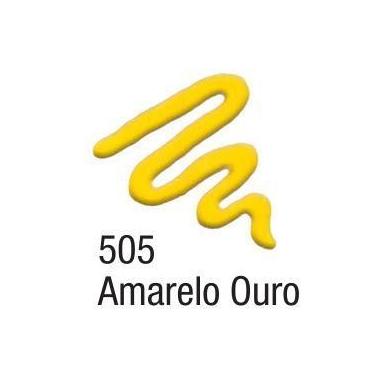 Imagem de Tinta Para Tecido Acripuff Acrilex 35ml 505 - Amarelo Ouro