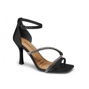 Imagem de Sandália Salto Alto Feminino Dakota Rives Pewter - Preto, 37, Preto