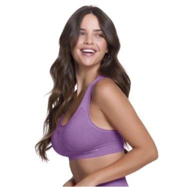Imagem de Top Selene Sem Costura - 20926.001 - Roxo Mescla, Lilás, G