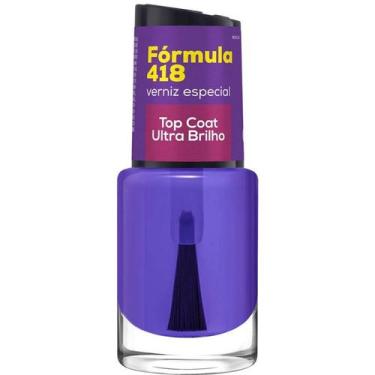 Imagem de Cuidados Especiais Unhas Cora 10ml Fórmula 418 Top Coat Ultra Brilho
