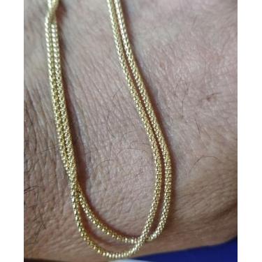 Imagem de Cordão Ouro 18 Kilates Peso 4.10 Gramas 1 mm 46 Cm - Cordão  Ouro 18 K