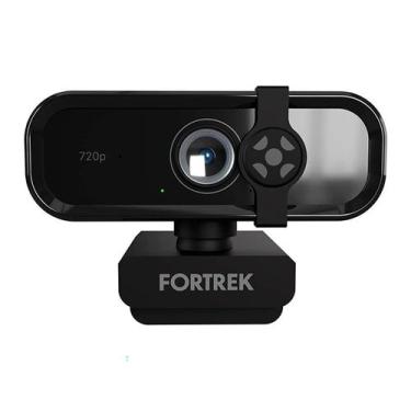 Imagem de Web cam usb hd 720p vision 10 com microfone fortrek preto - 84985