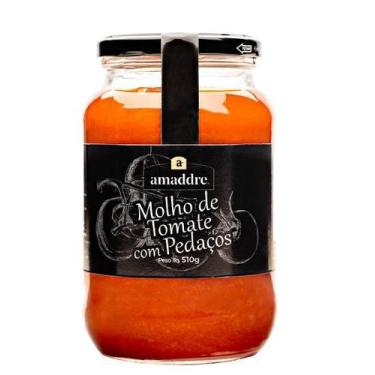 Imagem de Molho de Tomate com Pedaços Artesanal Amaddre 510g