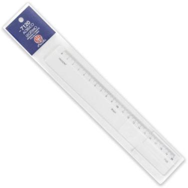 Imagem de Regua Acrílica Desetec Trident 20cm Ref. 7120