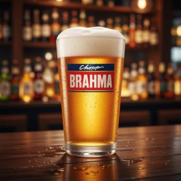 Imagem de Ruvolo, Copo de Vidro Caldereta Brahma Chopp, Copo de Cerveja Brahma Bar e Restaurante 350ml
