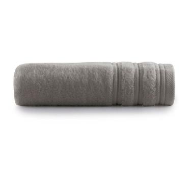 Imagem de Toalha de Rosto Glam 48x80CM 100% Algodão 500g-m2 Macia e Absorvente Cinza Altenburg