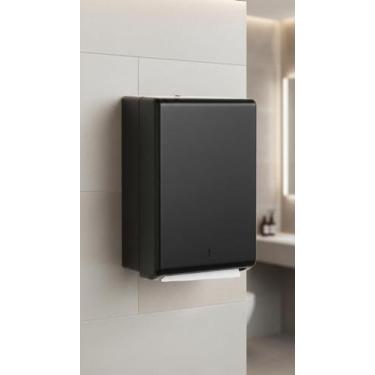 Imagem de Dispenser Papel Toalha Interfolha Aço Inox Preto - Congratulations Sto