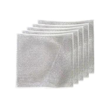 Imagem de Pano de Limpeza Aramado Multiuso Kit 5 Uni Cozinha Pia Metalico Pratos