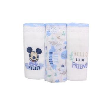 Imagem de Fralda Disney 3928 mickey bordada com 3 unidades - Minasrey