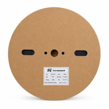 Imagem de Tubo Termo Retrátil 25mm 1kV Sem Cola 2:1 1" Preto - 5 metros - TERMOL