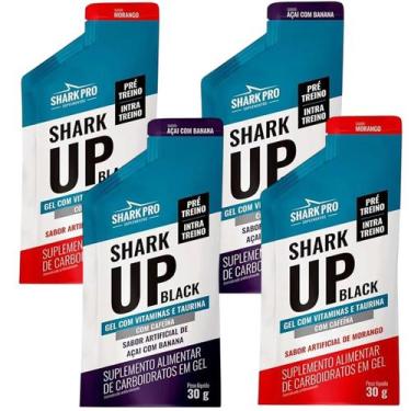 Imagem de Kit 4 Intra Treino SHARK UP Gel Força nas Atividade Físicas - SharkPro
