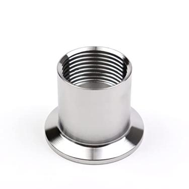 Imagem de Adaptadores de 1/8 '1/4' 1/2 '3/4' 1 '1-1/4' para aquecedores Sanitários de aço inoxidável com rosca fêmea virola para tubos Tri-Clamp, DN40 Virola 64mm