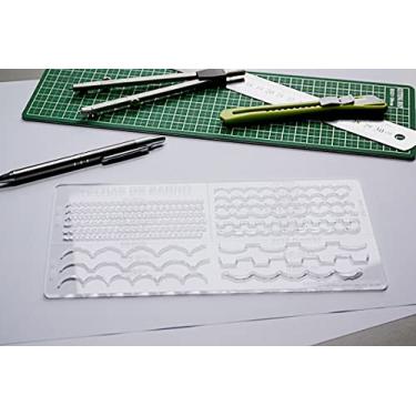 Imagem de Gabarito de Telhas Mod A-30 em acrílico - Fenix