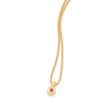 Imagem de Gargantilha infantil com zircôni -532168-Rommanel Cor: Rosa escuro; Tamanho: 40