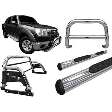 Imagem de Kit quebra mat+Estribo OV+Sant Antonio H3 Ranger 97/12 CROMO