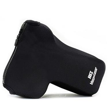 Imagem de MegaGear MG1194 Canon EOS Rebel SL3, EOS 250D, EOS Kiss X10, EOS Rebel SL2, Kiss X9, Rebel T7i, Kiss X9i (18-135 mm), 77D, 9000D, EOS 200D, 800D capa de câmera de neoprene ultraleve - preta