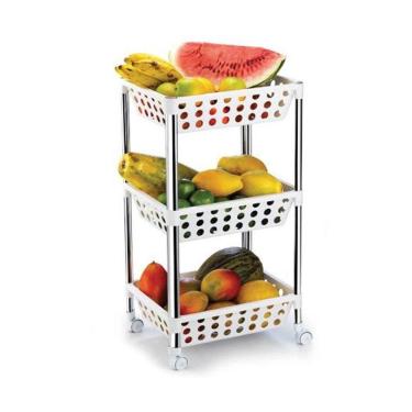 Imagem de Fruteira 3 Andares Unique Arthi Branca