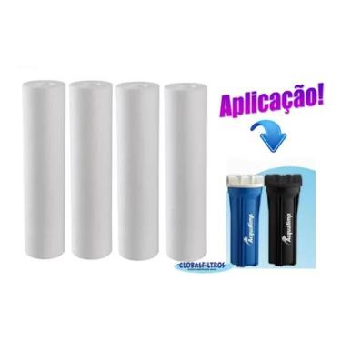 Imagem de Acqualimp Kit Com 4 Refil Polipropileno Filtro Caixa D Água - Globalfi