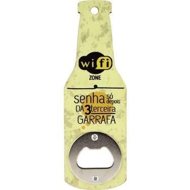 Imagem de Abridor Garrafa Mdf Magnético Forma Formato Garrafas Cerveja